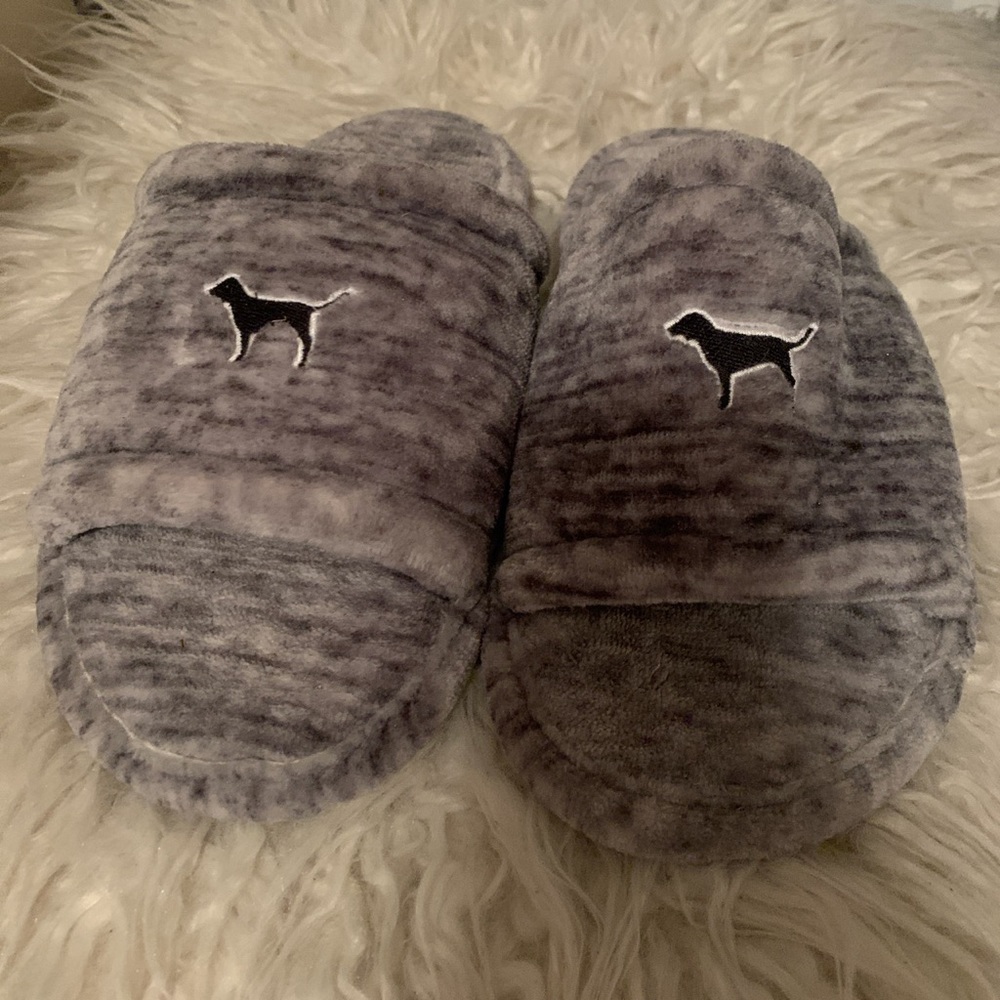 PINK grey slippers